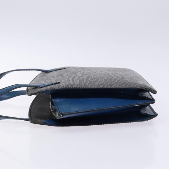 LOUIS VUITTON Epi Bicolor Varenne Hand Bag Black Blue M52385 - Picture 5 of 13